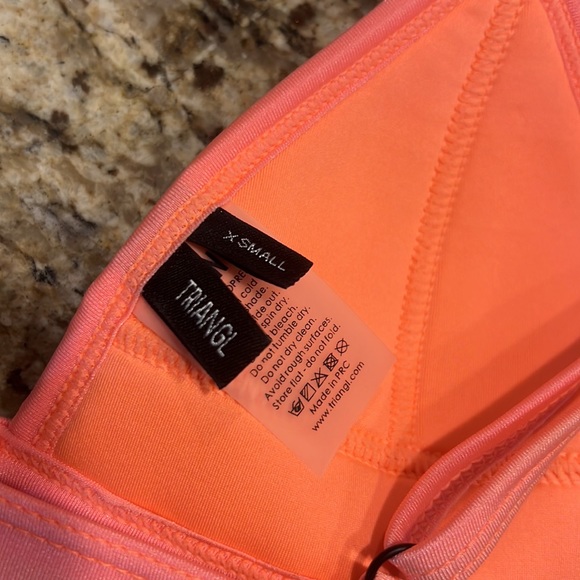 Triangl Swimwear S bottoms XS top Floral - Picture 5 of 6